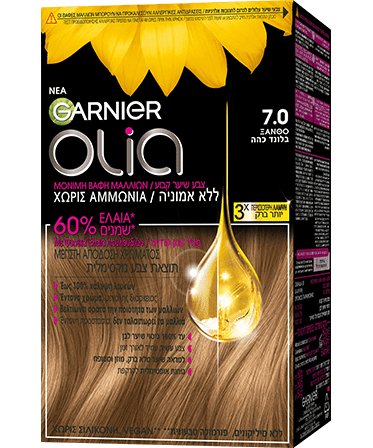 Olia 7.0 Ξανθό Βαφή Μαλλιών Χωρίς Αμμωνία
